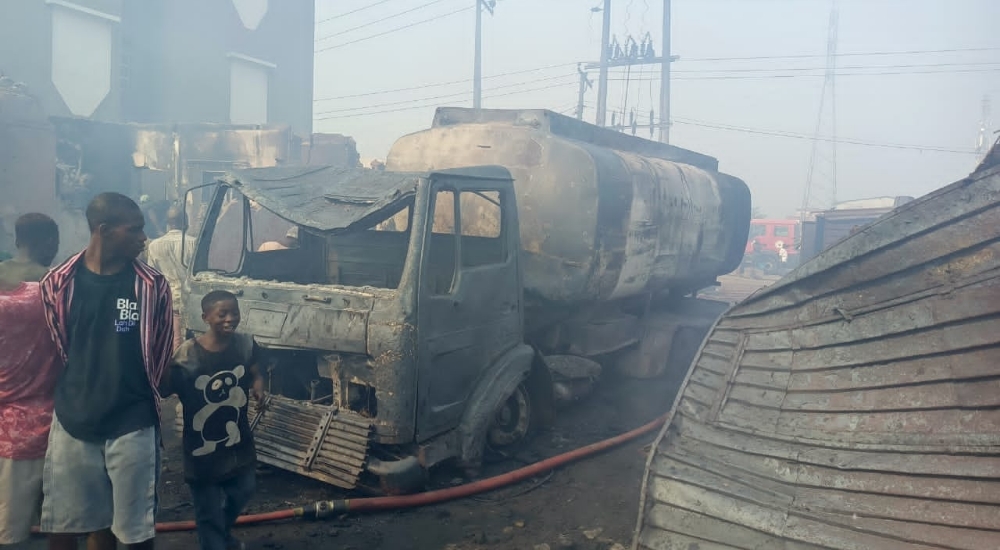 Oil Tanker, Police Station, Three Bungalows Razed In Lagos Fire Outbreak