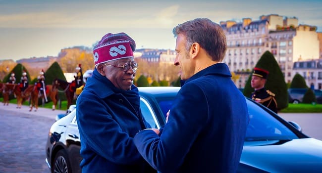 President Bola Tinubu during his state visit to France