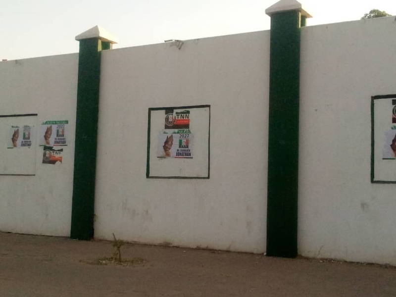 Confusion As Ex-President Jonathan’s Campaign Posters With New Political Platform Hit Top Northern State