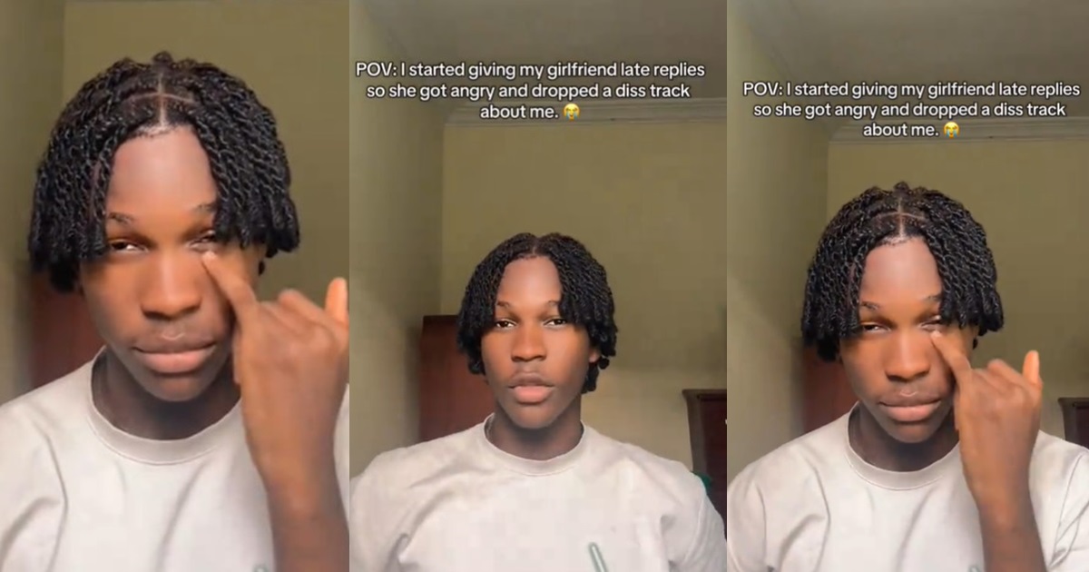 “Frustr@te her more make she drop full album” – Man gets r0asted in a d!ss track over late replies to girlfriend (WATCH)