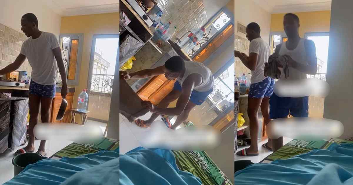 “She’s always giving those men food” – Lady gets help from male neighbors during her menstrual health episode (WATCH)