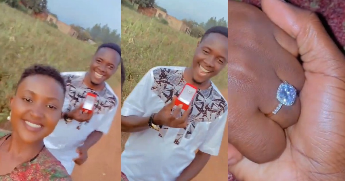 Man proposes to his partner during a walk while making a video (VIDEO)