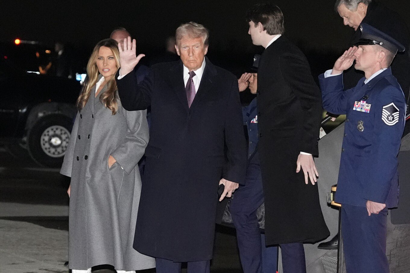 Trump Arrives Washington Ahead Monday’s Inauguration