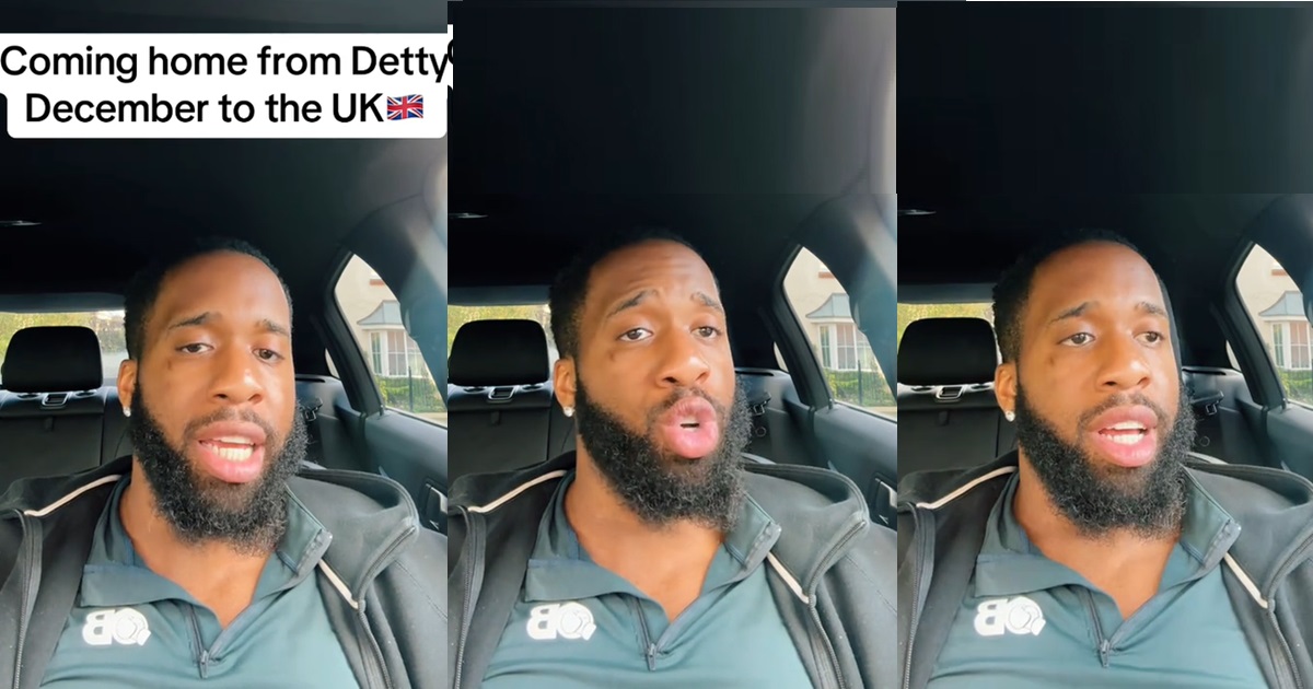 “This can’t be life, there’s nothing in the UK” – Man lamǝnts after returning from Detty December in Nigeria (VIDEO)