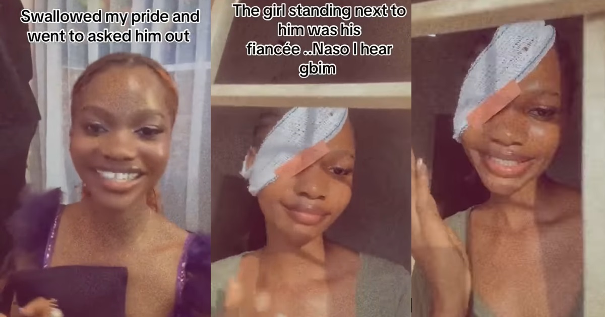 Lady reveals what the fiancée of a man she went to ask out did to her (VIDEO)