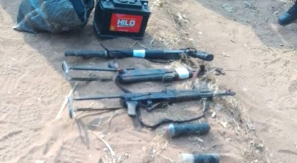 Arms and ammunitions recovered from the suspects