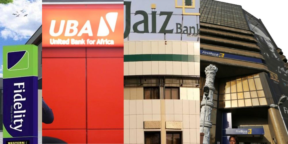 Fidelity UBA Jaiz and First Bank Logos