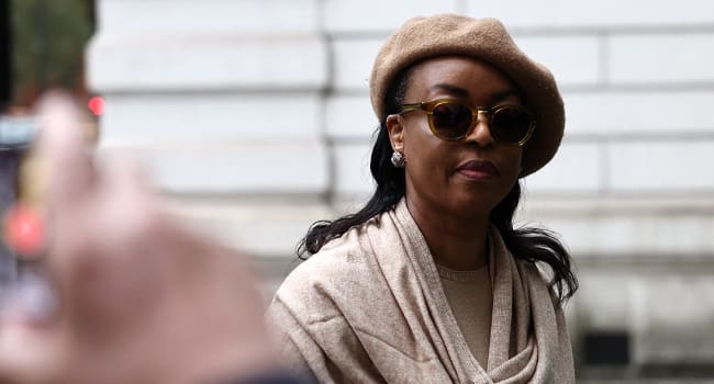 Former OPEC president Diezani Alison Madueke arrives to Westminster Magistrates Court in London 1.jp