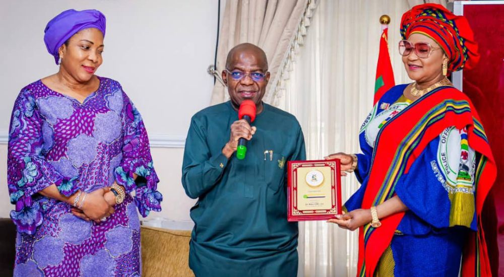 L R Abia First Lady Mr. Pricillia Otti The Governor of Abia state Alex Otti and Mrs. Elizabeth Egbet