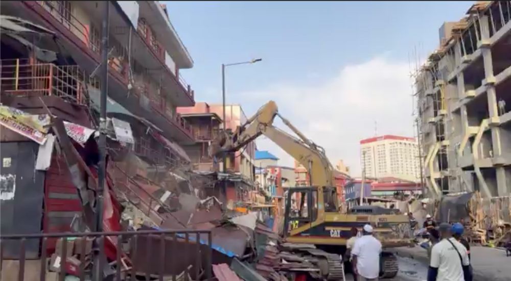 Lagos Island Market Demolition