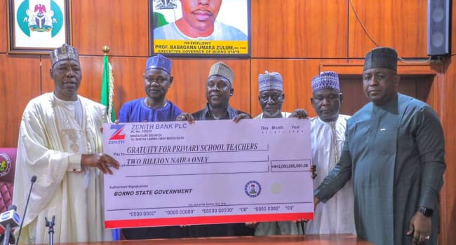 New Year Zulum Pays N8bn Gratuity Backlog For Retired Primary School Teachers Others