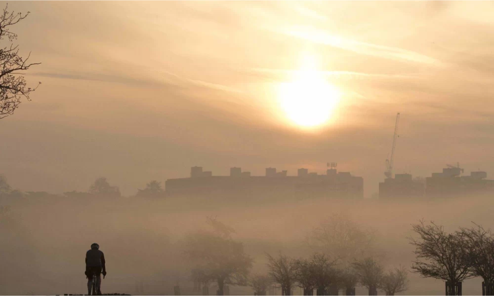 Sunny and Hazy weather used to illustrate the story