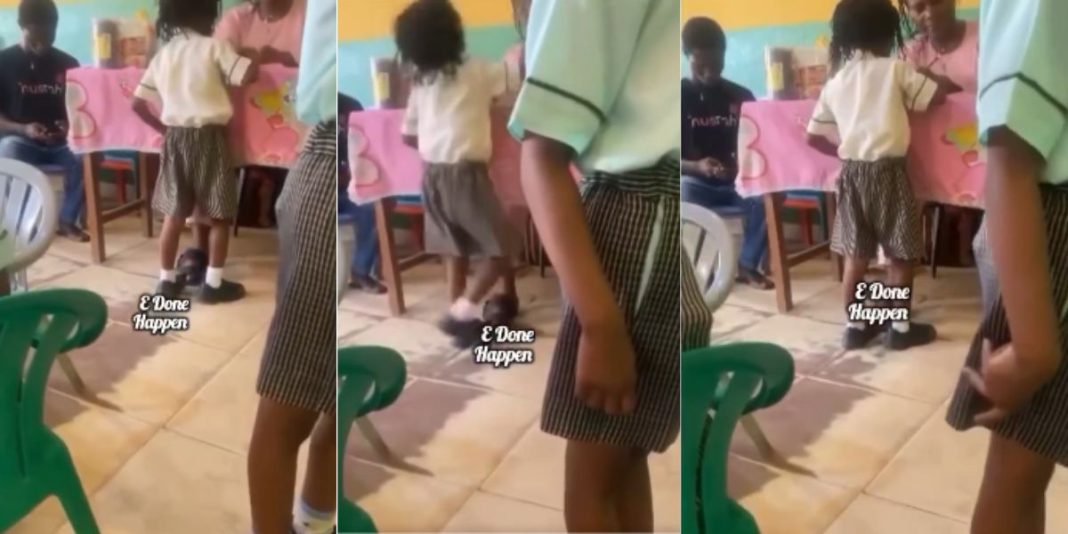 female teacher beating 3 year old pupil during lesson in Lagos 1068x534 1