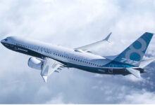 B737 MAX 8 aircraft