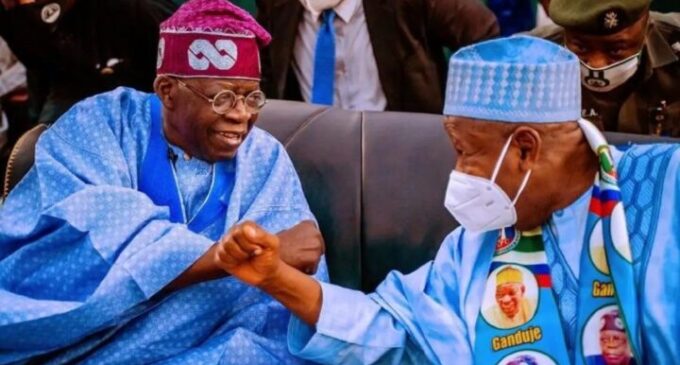 Bola Tinubu and Abdullahi Ganduje