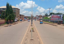 Busy Afikpo Road Abakaliki experiencing scanty movement on Monday