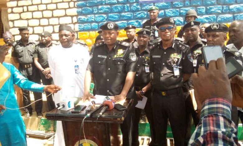 Kaduna CP Muhammad Rabiu at a press briefing on Tuesday February 11 2025 1080x630