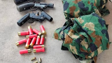 Police bust kidnappers hideout recover arms military uniform in Delta 1080x630