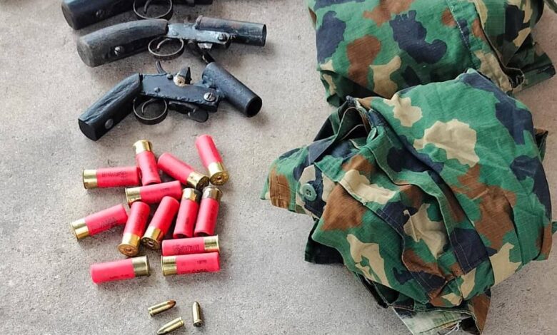 Police bust kidnappers hideout recover arms military uniform in Delta 1080x630