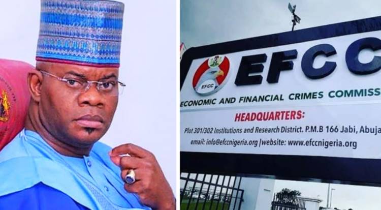 Yahaya Bello and EFCC logo 2