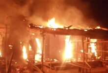 Akesan market fire oyo