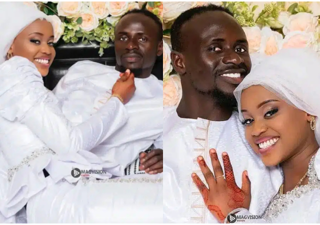 Sadio Mane marries 19 year old girlfriend Aisha Tamba