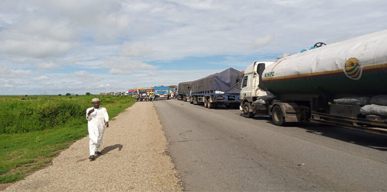 The protesting tanker drivers