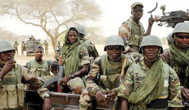 Troops of the Nigerian military attached to Operations Hadarin Daji