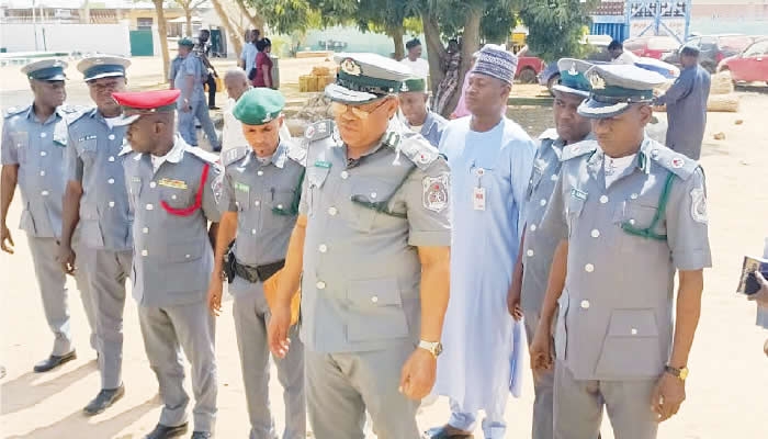 Bashir during the inspection