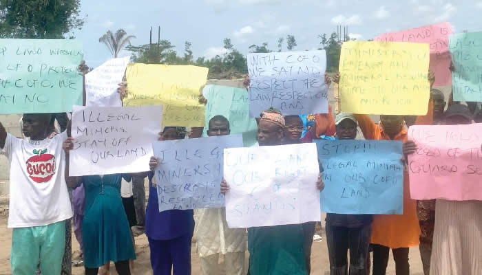 The protesters
